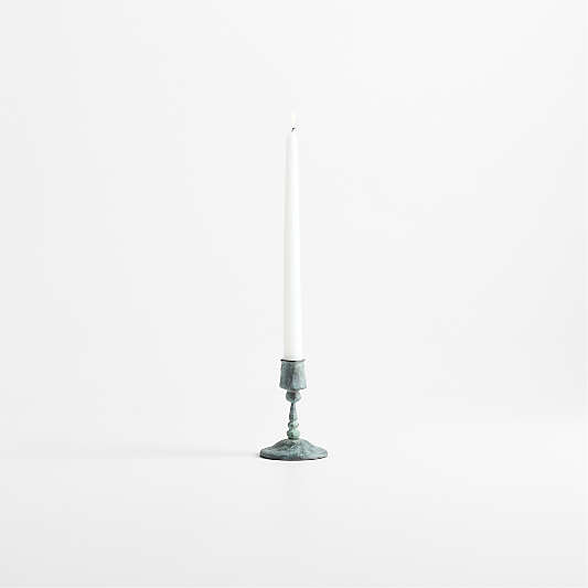 Luce Mini Verdigris Taper Holder 4.5"