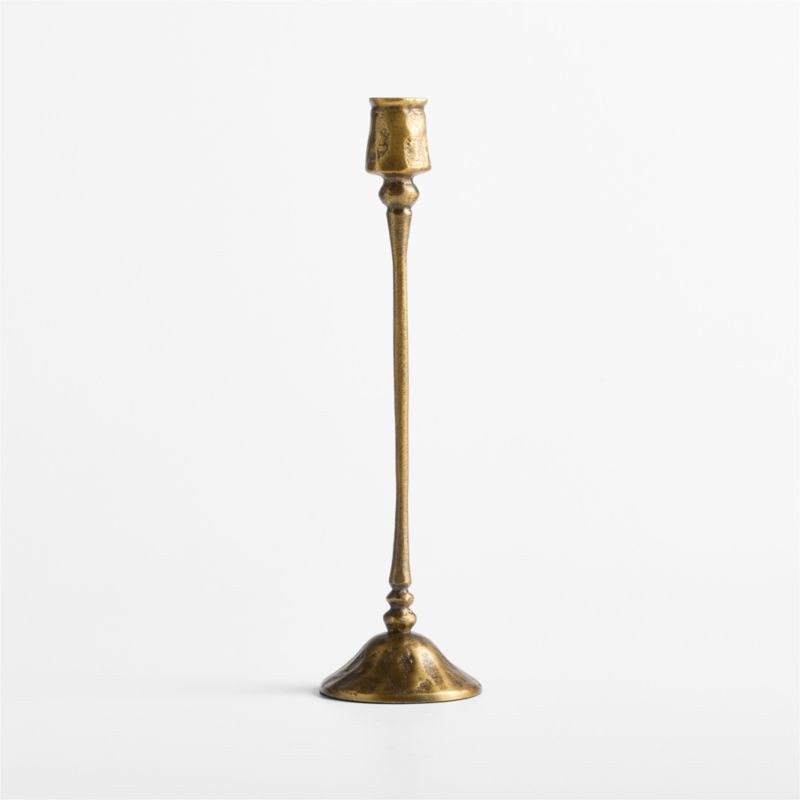 Luce Small Brass Taper Holder 12" - image 4 of 8