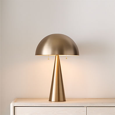 View Lachlin Brass Table Lamp 24" details