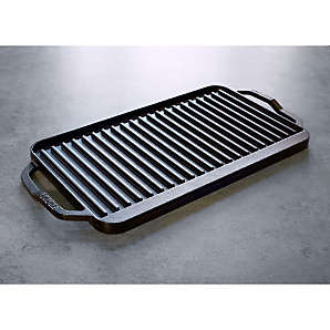 Reversible Ceramic Double Griddle + Reviews | Crate & Barrel