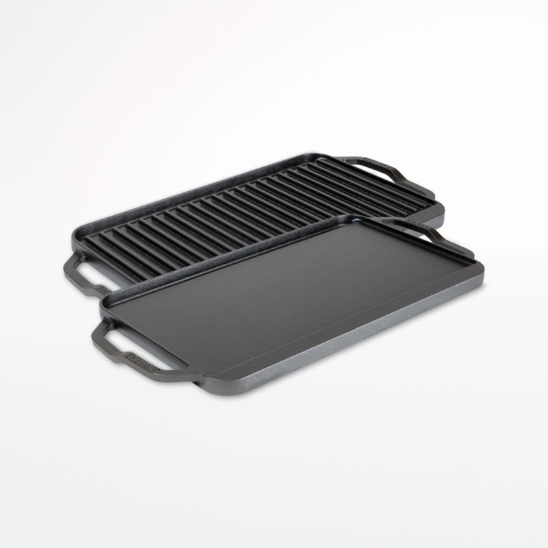 Lodge Cast Iron Seasoned ProGrid Reversible Grill/Griddle 10 X 20