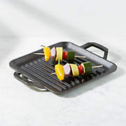 Lodge - 10.5 Pre-Seasoned Cast Iron Grill Pan - L8SGP3