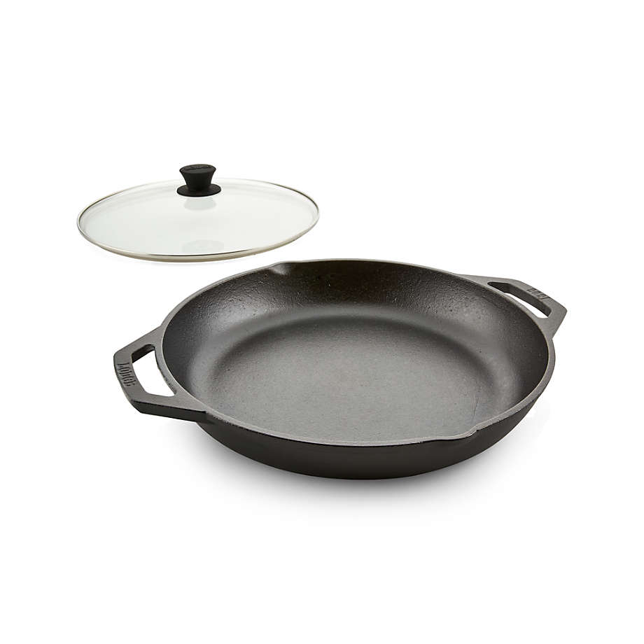  Lodge 12 Inch Cast Iron Everyday Pan - Chef Collection - Use on  Oven, Stove, Grill, or Fire - Easy to Clean - Cast Iron Pan with Lid -  Durable Cookware: Home & Kitchen