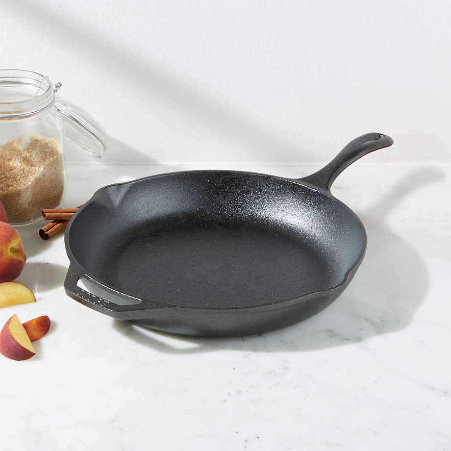 Lodge Chef Collection 12" Seasoned Cast Iron Skillet + Reviews | Crate & Barrel