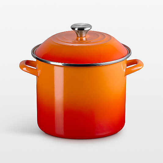 Le Creuset ® 10-Qt. Flame Enameled Stockpot with Stainless Steel Knob
