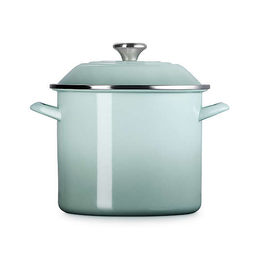 Le Creuset ® 10-Qt. Sea Salt Enameled Stockpot with Stainless Steel Knob