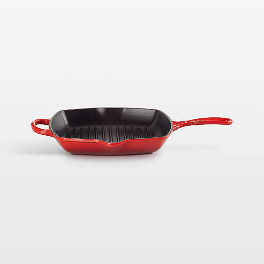 Le Creuset ® Signature 10.25" Cerise Enameled Cast Iron Square Grill Pan