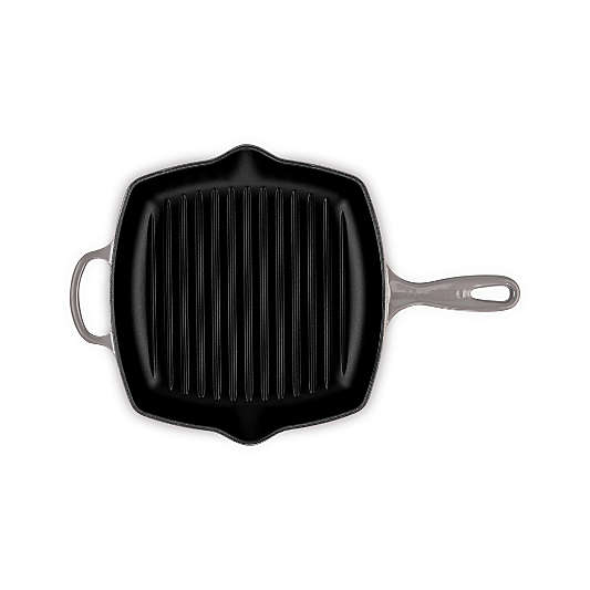 Le Creuset ® Signature 10.25" Oyster Enameled Cast Iron Square Grill Pan