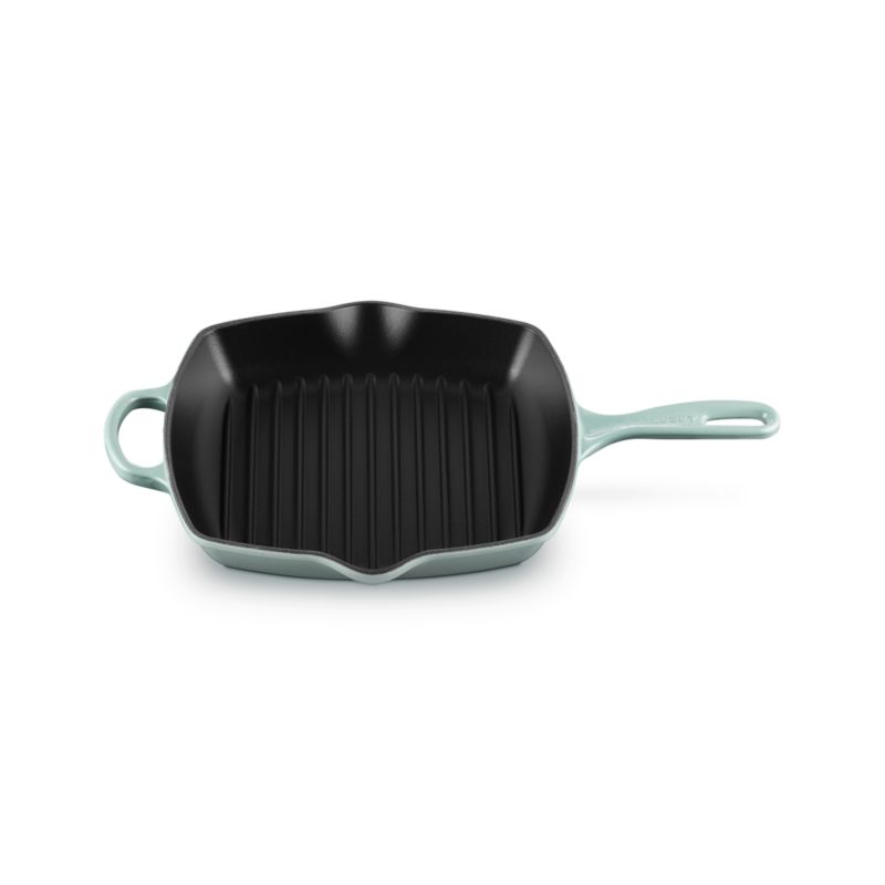 Le Creuset ® Signature 10.25" Sea Salt Enameled Cast Iron Square Grill Pan - image 2 of 3