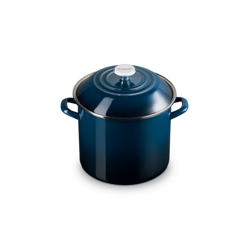 Le Creuset ® Signature 10-Qt. Nuit Enamel on Steel Stock Pot - image 3 of 8