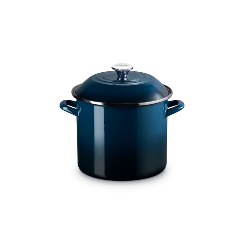 Le Creuset ® Signature 10-Qt. Nuit Enamel on Steel Stock Pot - image 6 of 8