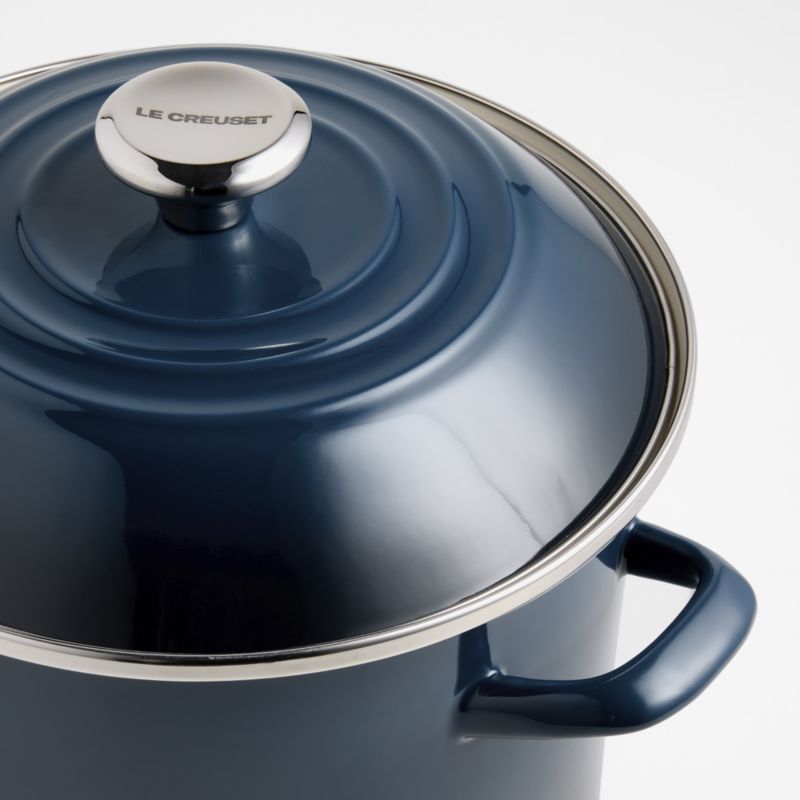 Le Creuset ® Signature 10-Qt. Nuit Enamel on Steel Stock Pot - image 2 of 8