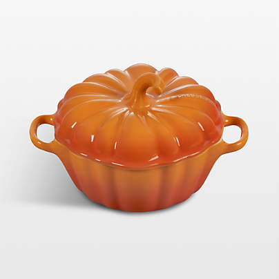 Le Creuset ® Persimmon 12-oz. Figural Pumpkin Petite Cocotte