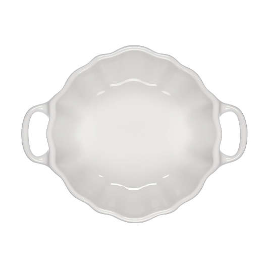 Le Creuset ® White 12-oz. Figural Pumpkin Stoneware Mini Cocotte