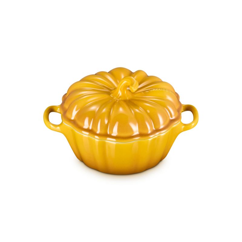 Le Creuset 12-Oz. Nectar Figural Pumpkin Stoneware Mini Cocotte - image 1 of 6