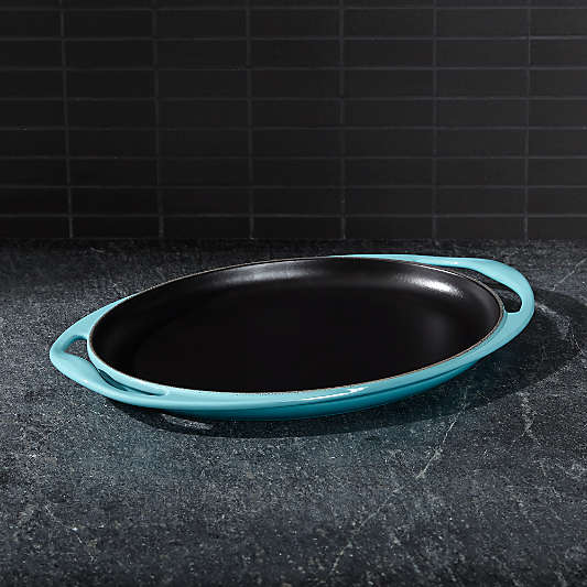 Le Creuset ® Caribbean 12.25" Oval Skinny Griddle