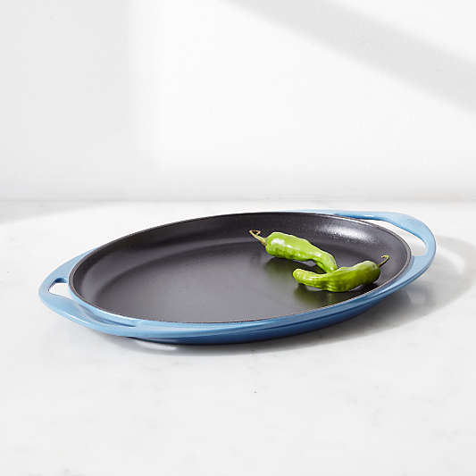 Le Creuset ® Marine 12.25" Oval Skinny Griddle