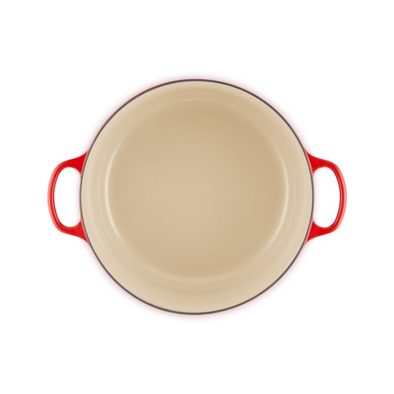 Le Creuset ® Signature 13.25-Qt. Cerise Enameled Cast Iron Round Dutch Oven - image 6 of 10