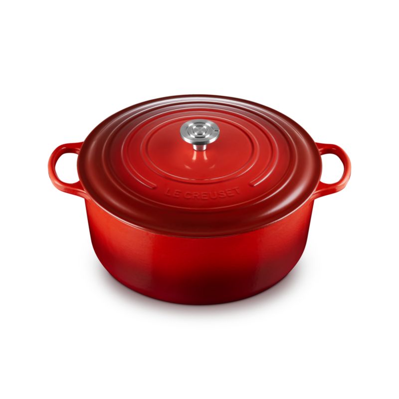 Le Creuset ® Signature 13.25-Qt. Cerise Enameled Cast Iron Round Dutch Oven - image 2 of 10