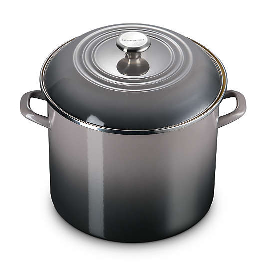 Le Creuset ® 16-Qt. Oyster Enameled Stockpot with Stainless Steel Knob