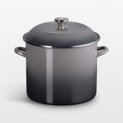 Le Creuset ® 16-Qt. Oyster Enameled Stockpot with Stainless Steel Knob