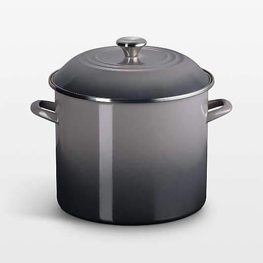 Le Creuset ® 16-Qt. Oyster Enameled Stockpot with Stainless Steel Knob