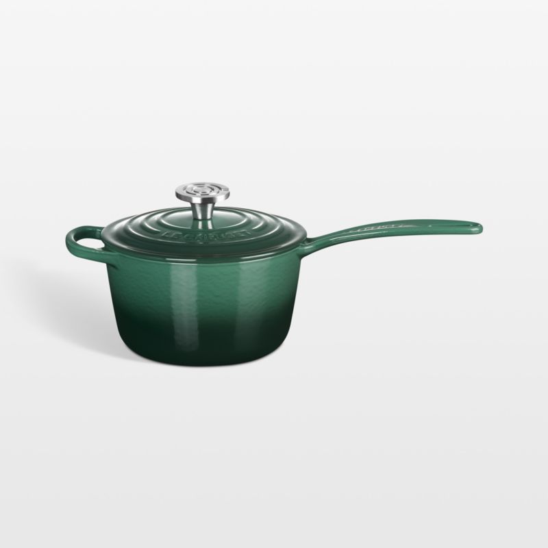 Viewing product image Le Creuset ® Signature 1.75-Qt. Artichaut Enameled Cast Iron Saucepan with Lid - image 1 of 7