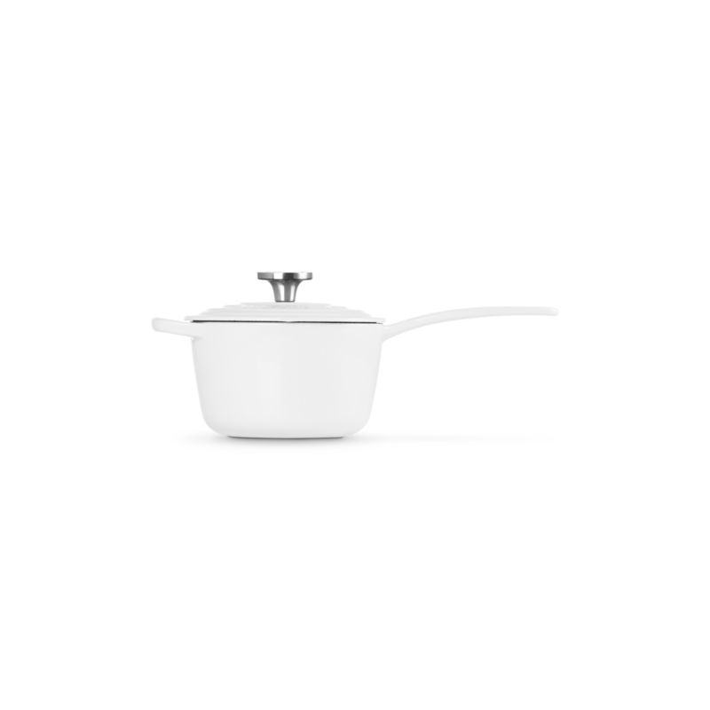 Le Creuset ® Signature 1.75-Qt. White Enameled Cast Iron Saucepan with Lid - image 2 of 6