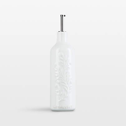 Le Creuset ® White 20-Oz. Olive Branch Stoneware Oil Cruet