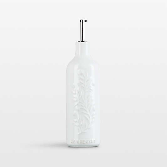 Le Creuset ® White 20-Oz. Olive Branch Stoneware Oil Cruet