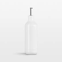 Le Creuset White 20-Oz. Stoneware Oil Cruet | Crate & Barrel
