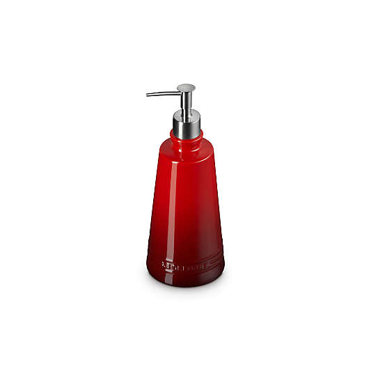 Le Creuset ® Signature 20-oz. Cerise Stoneware Soap Dispenser