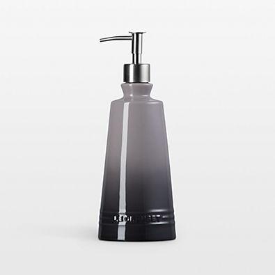 View Le Creuset ® Signature 20-oz. Oyster Stoneware Soap Dispenser details