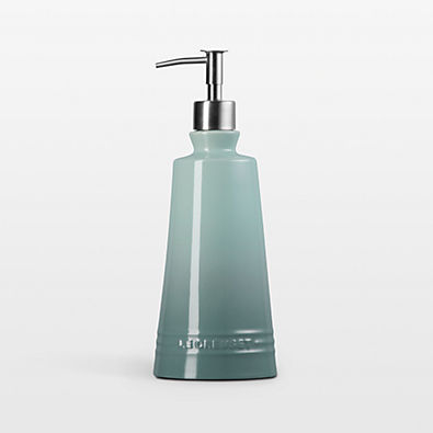 View Le Creuset ® Signature 20-oz. Sea Salt Stoneware Soap Dispenser details