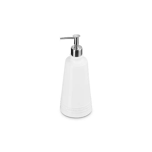 Le Creuset ® Signature 20-oz. White Stoneware Soap Dispenser