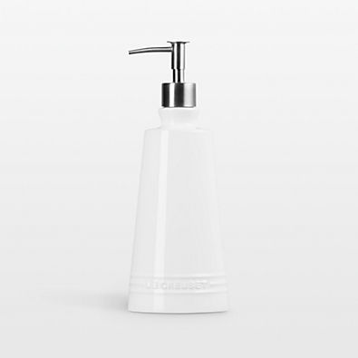View Le Creuset ® Signature 20-oz. White Stoneware Soap Dispenser details