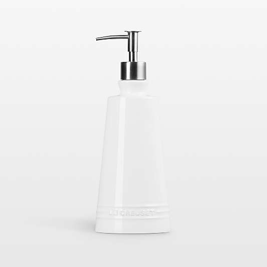 Le Creuset ® Signature 20-oz. White Stoneware Soap Dispenser