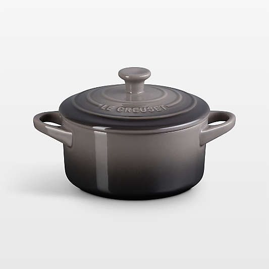 Le Creuset Oyster 0.25-L Stoneware Mini Cocotte with Lid