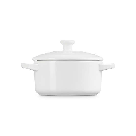 Le Creuset ® 24-Oz. White Round Mini Cocotte with Lid