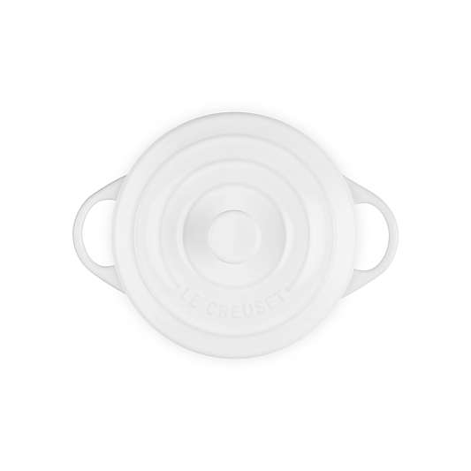 Le Creuset ® 24-Oz. White Round Mini Cocotte with Lid