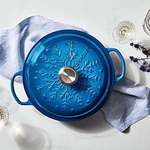 Le Creuset ® Signature Marseille Blue Enameled Cast Iron Dutch Ovens