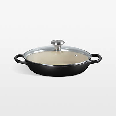 Le Creuset ® 2.25-Qt. Licorice Enameled Cast Iron Braiser with Glass Lid