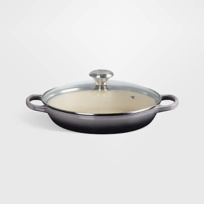 Le Creuset ® 2.25-Qt. Oyster Enameled Cast Iron Braiser with Glass Lid