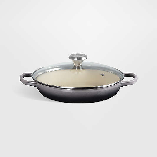 Le Creuset ® 2.25-Qt. Oyster Enameled Cast Iron Braiser with Glass Lid
