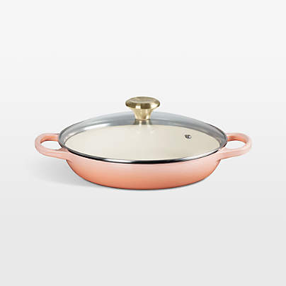 Le Creuset ® 2.25-Qt. Peche Enameled Cast Iron Braiser with Glass Lid