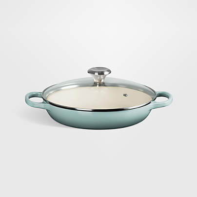 Le Creuset ® 2.25-Qt. Sea Salt Enameled Cast Iron Braiser with Glass Lid