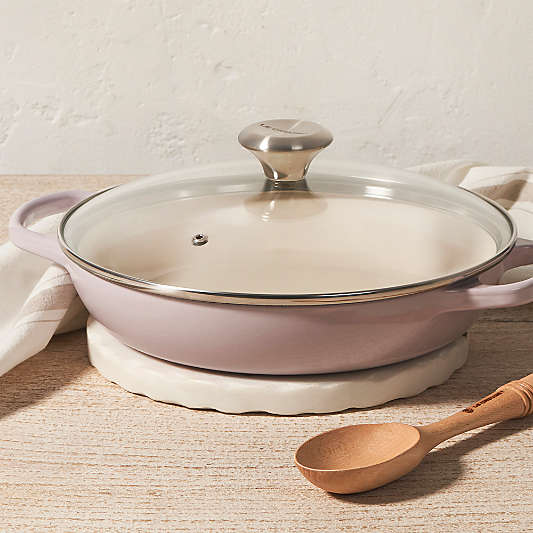 Le Creuset ® 2.25-Qt. Shallot Enameled Cast Iron Braiser with Glass Lid