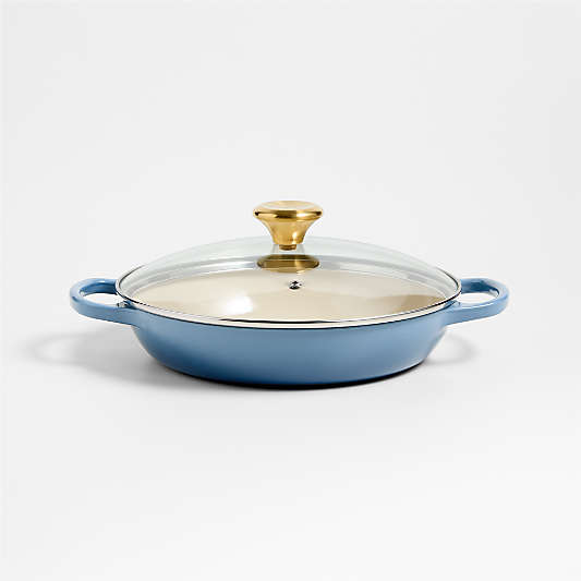 Le Creuset ® 2.25-Qt. Chambray Enameled Cast Iron Braiser with Glass Lid