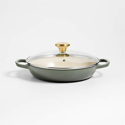 Le Creuset ® 2.25-Qt. Thyme Enameled Cast Iron Braiser with Glass Lid