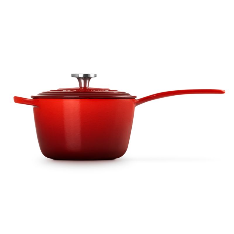 Le Creuset ® Signature 2.25-Qt. Cerise Enameled Cast Iron Saucepan with Lid - image 3 of 7